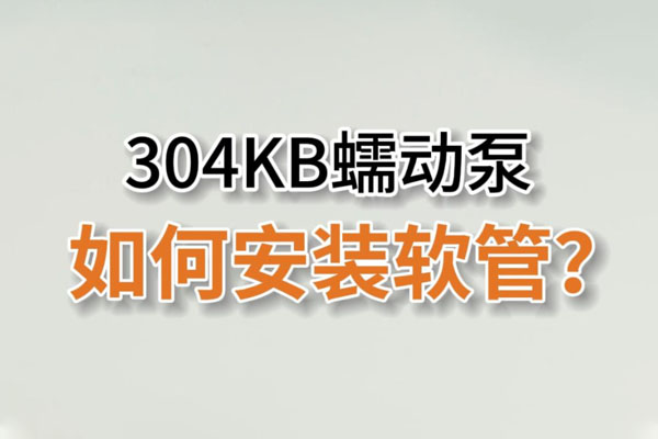 304KB蠕動(dòng)泵如何安裝泵管